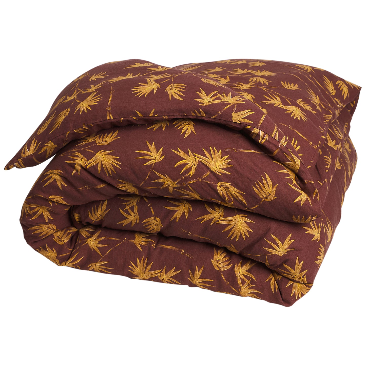 Aneta Linen Quilt Cover - Rosewood