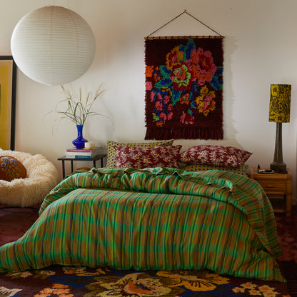 Nicolette Linen Quilt Cover - Juniper