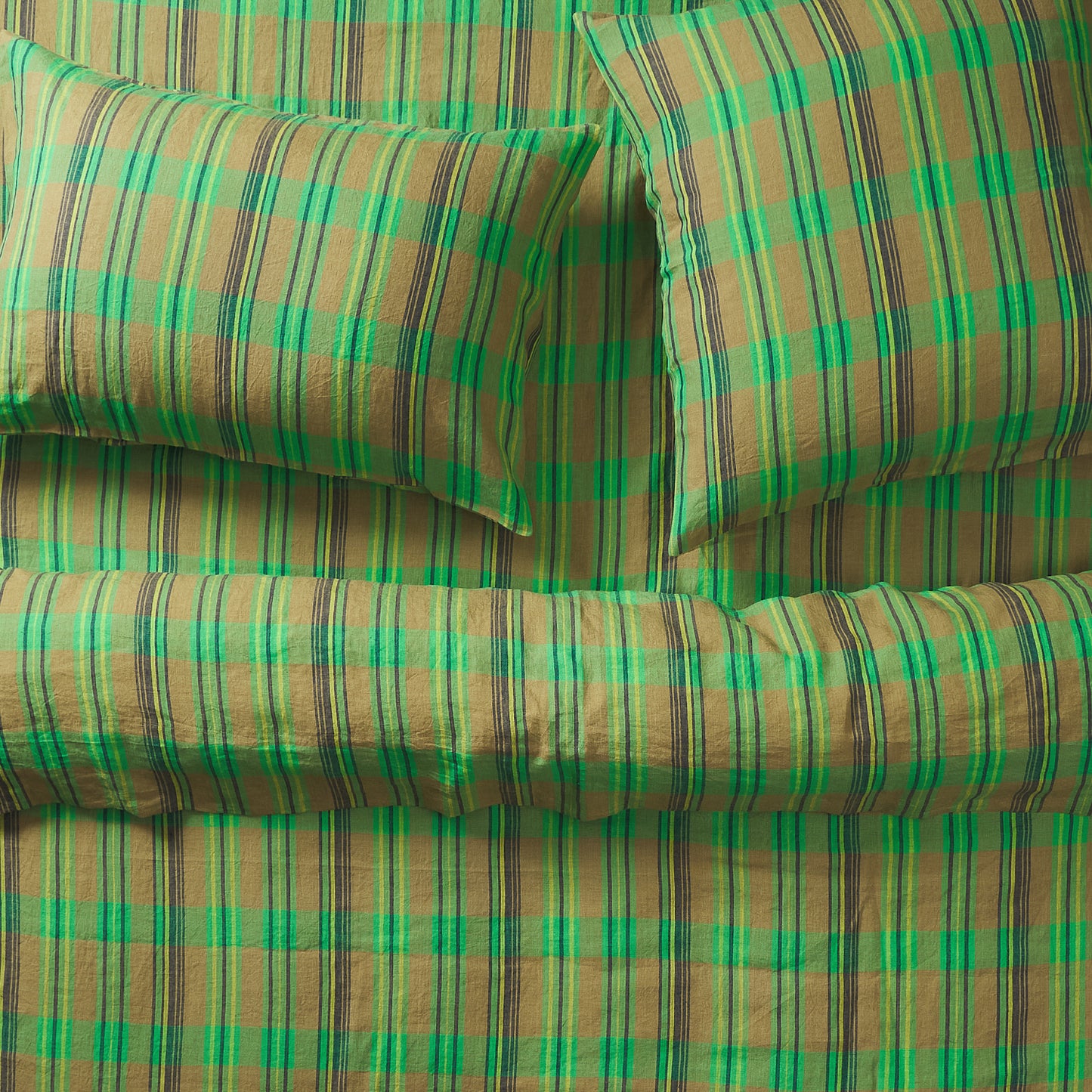 Nicolette Linen Quilt Cover - Juniper