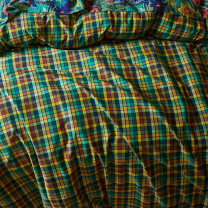 Stela Cotton Quilt Cover - Spring Green