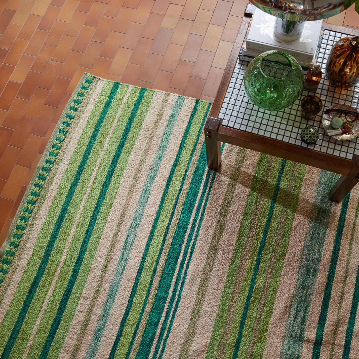 Madalina Woven Rug - Spring Green 150 x 210 cm