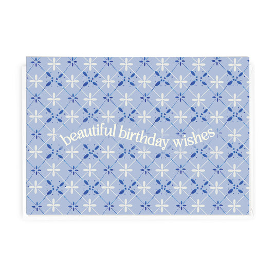 'Beautiful Birthday Wishes' Tile Card