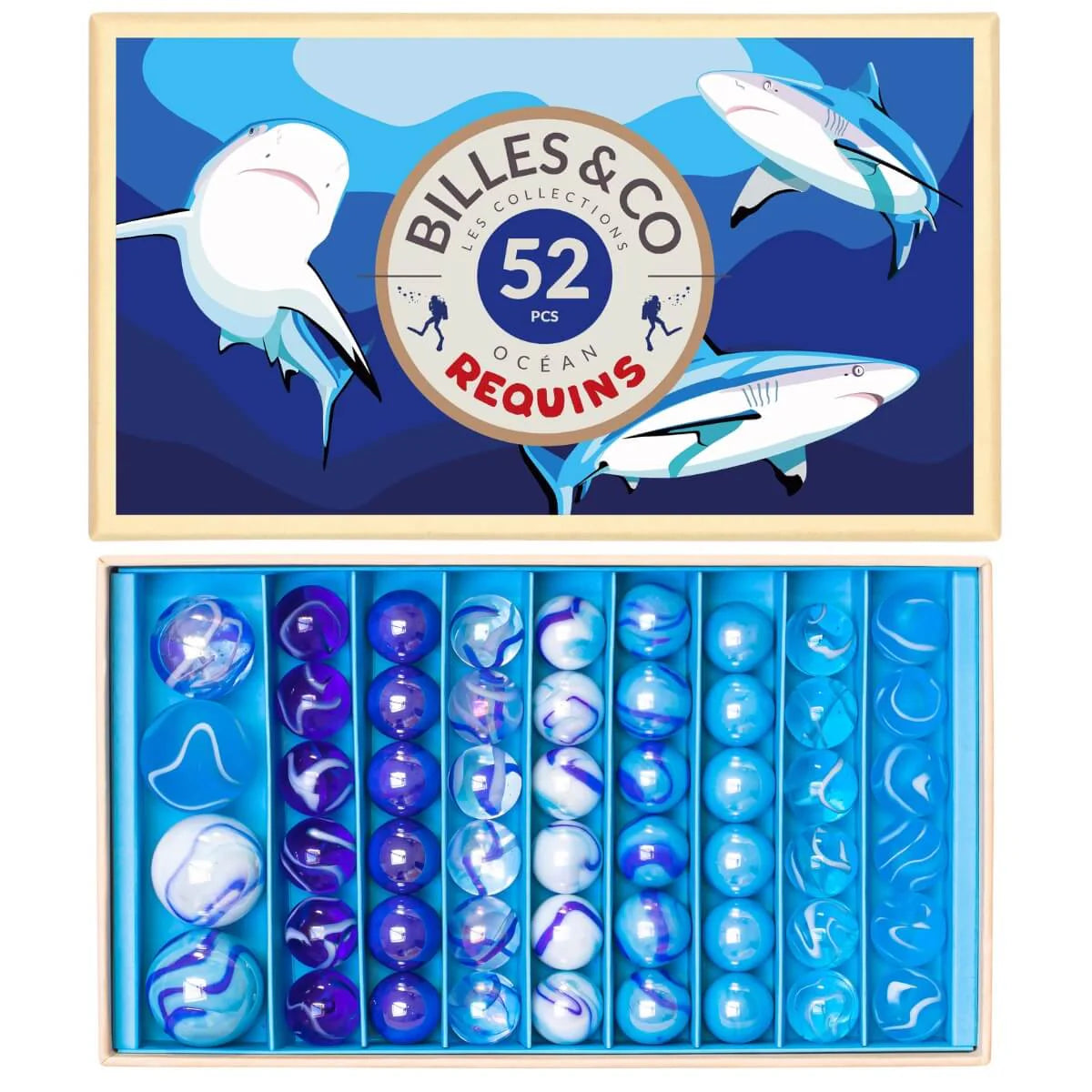 Marble Treasure Box - Sharks Large