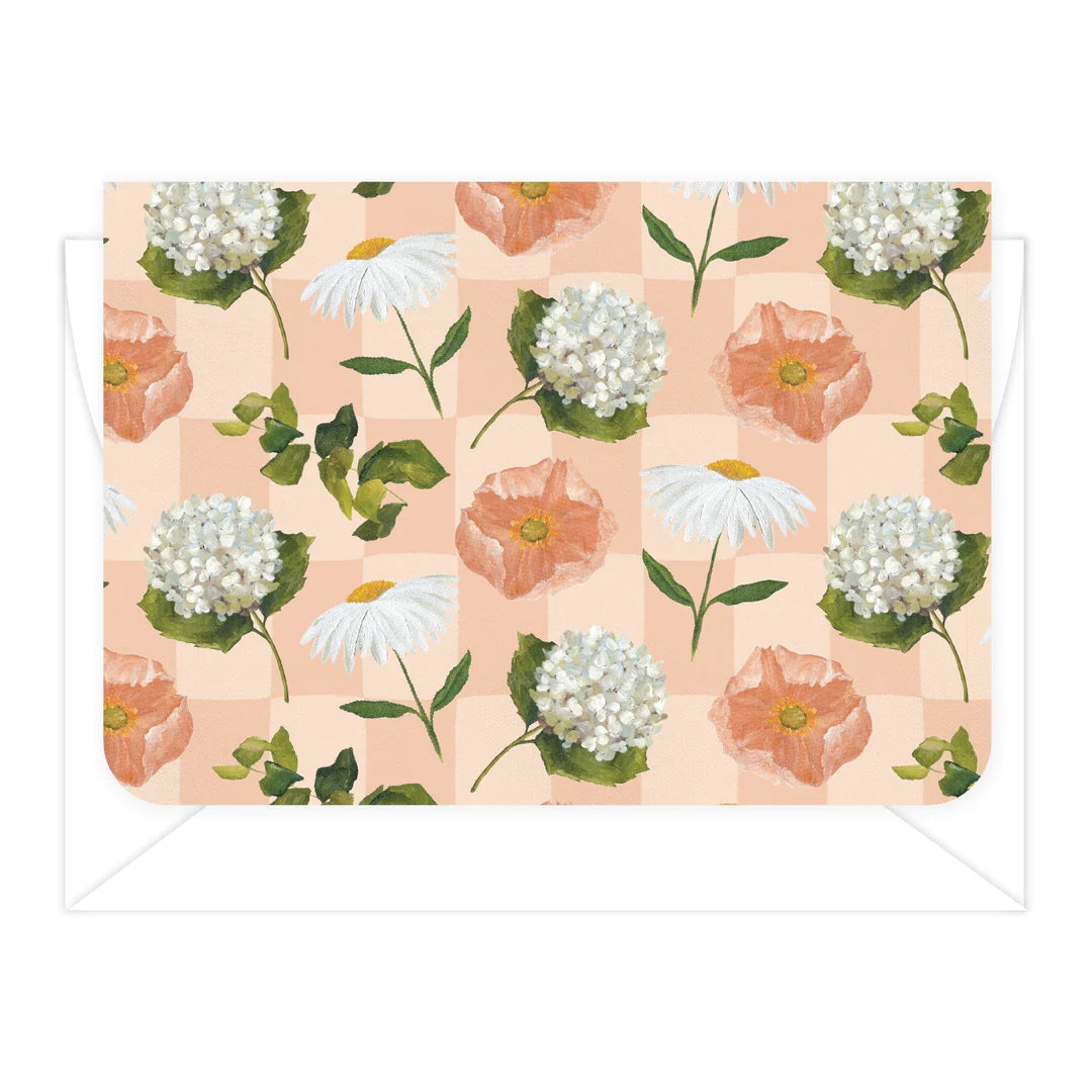 Peach Floral Card
