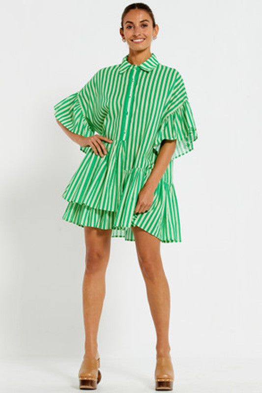 Genoa Mini Tonal Jade Stripe