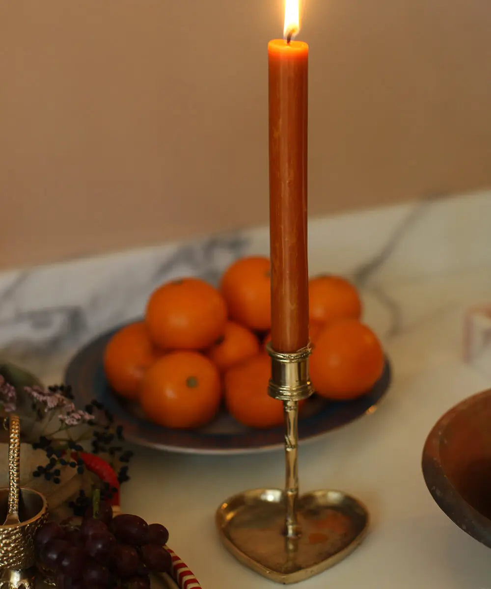 Bodhi Bamboo Heart Candle Holder