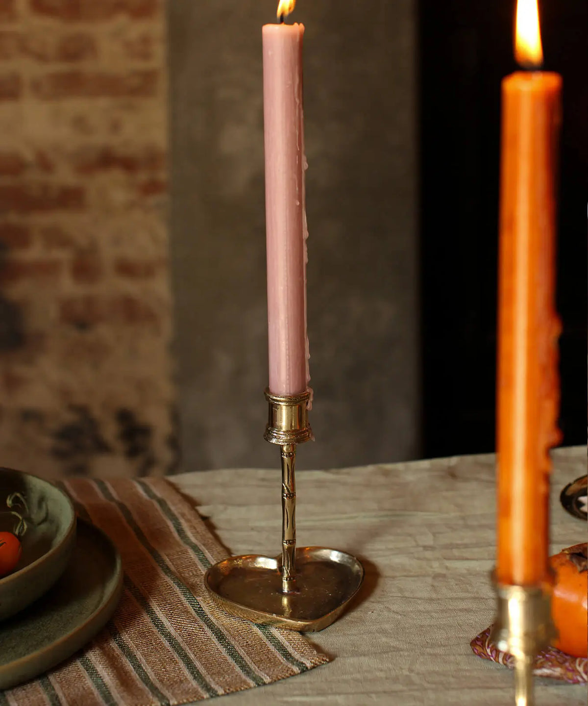 Bodhi Bamboo Heart Candle Holder