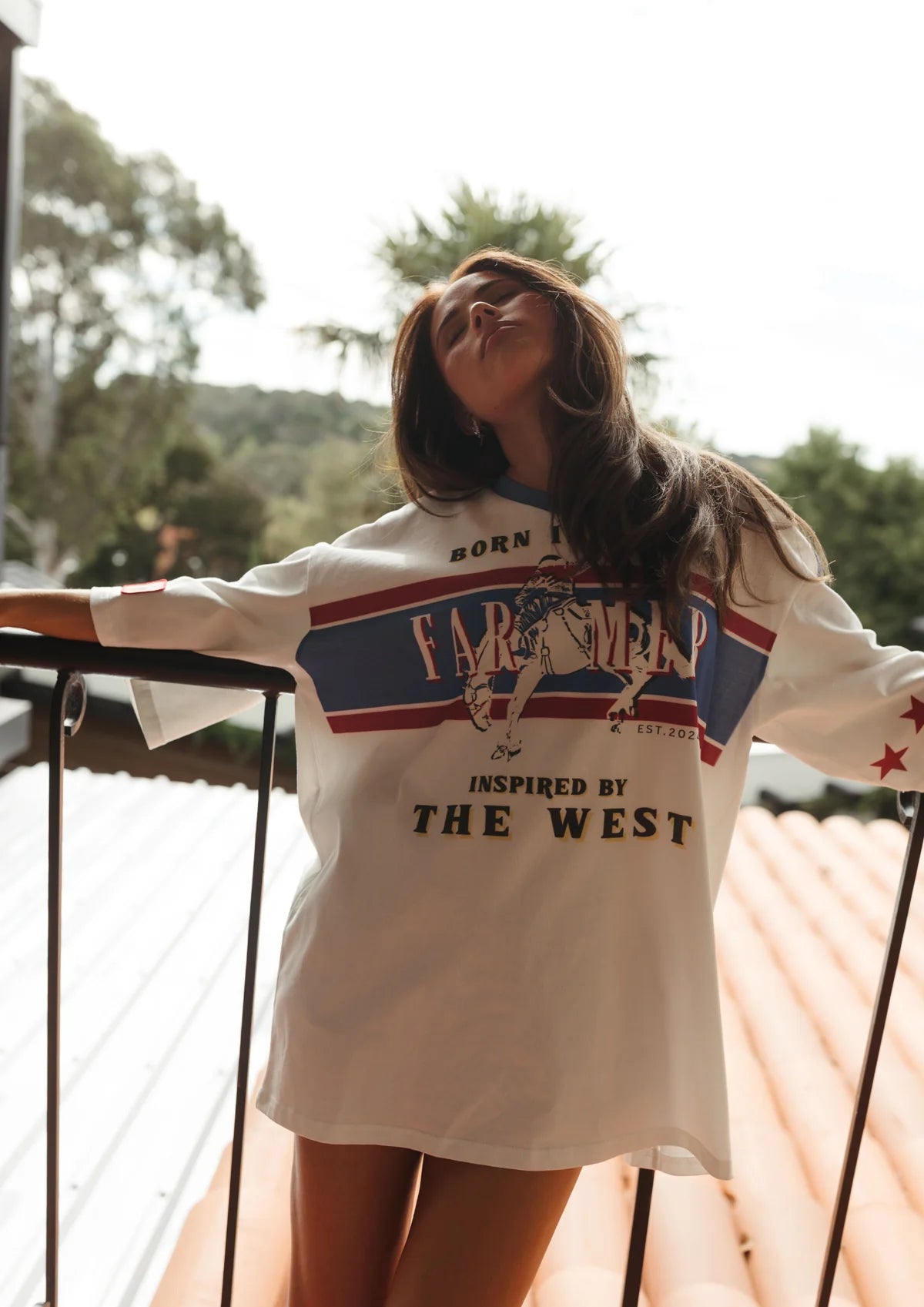 Born in Aus Oversized V Tee