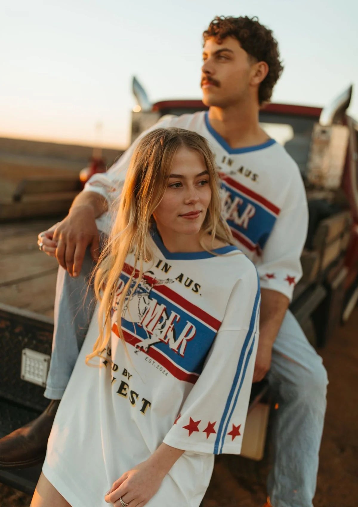 Born in Aus Oversized V Tee