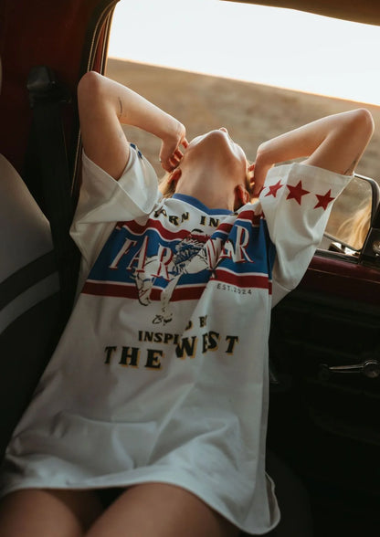 Born in Aus Oversized V Tee