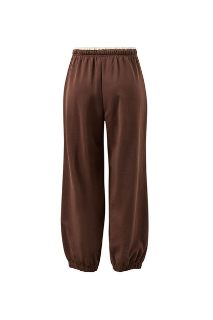 Bowie Barrel Leg Trackpant ~ Chocolate