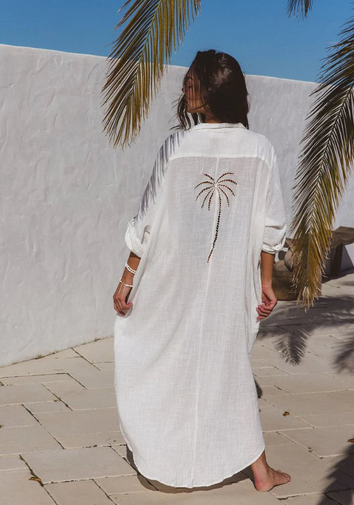 Palms Maxi Dress ~ White