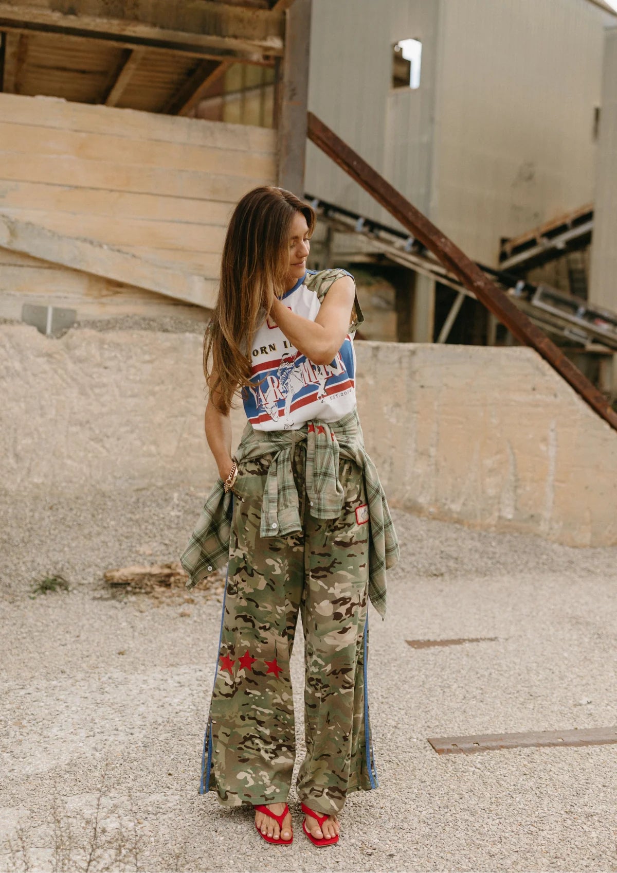 Camo Jersey Track Pant