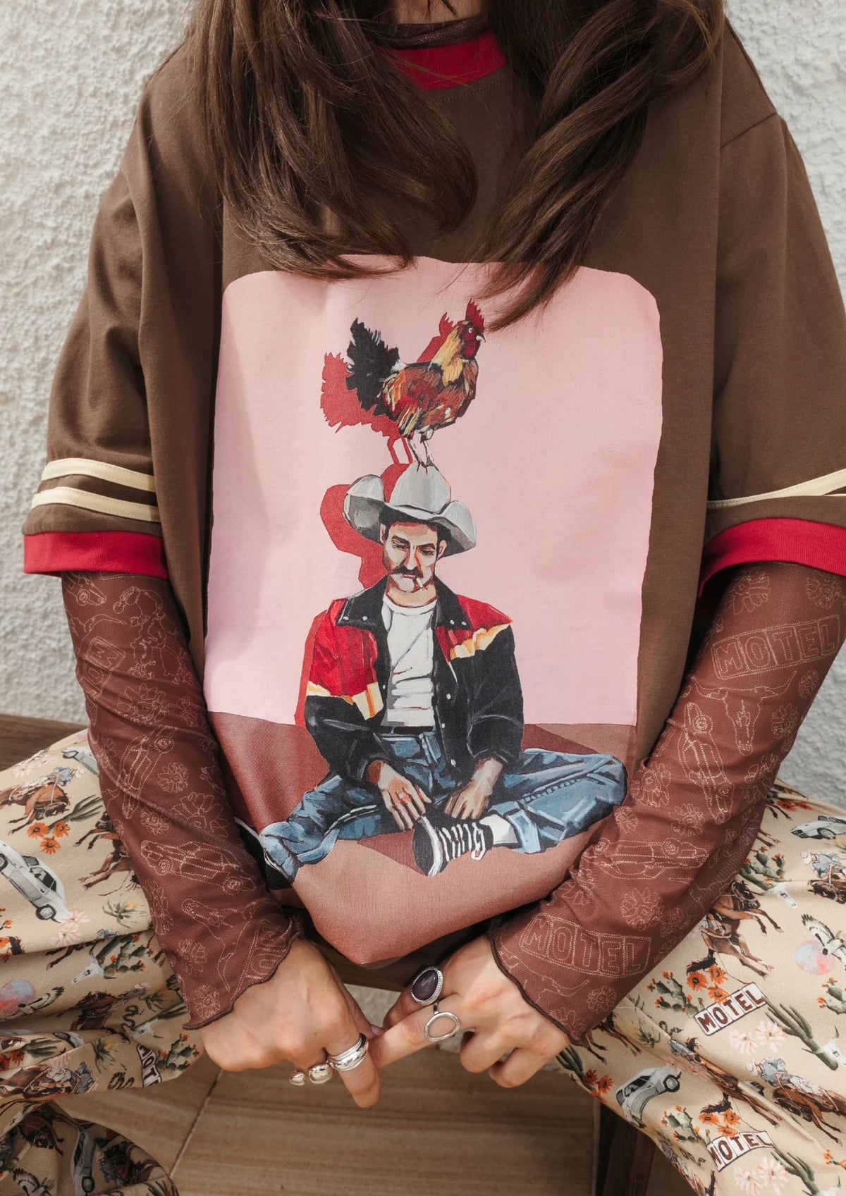 Cocky Cowboy Crew Tee