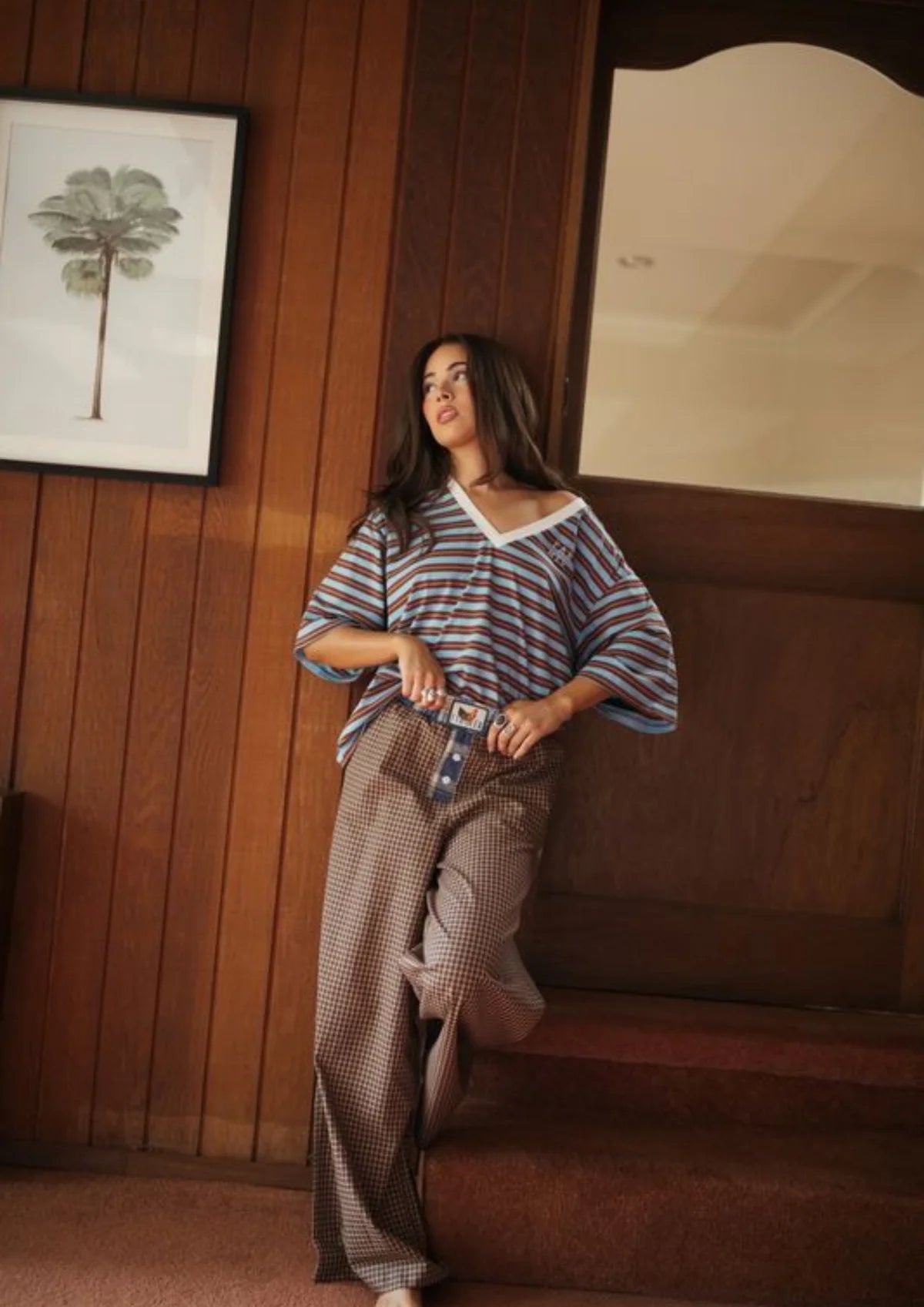 Cocky Plaid Box Pant