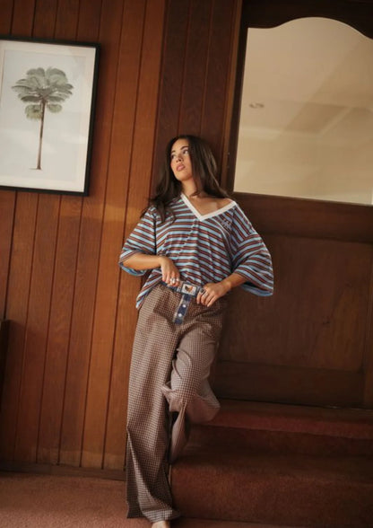Cocky Plaid Box Pant