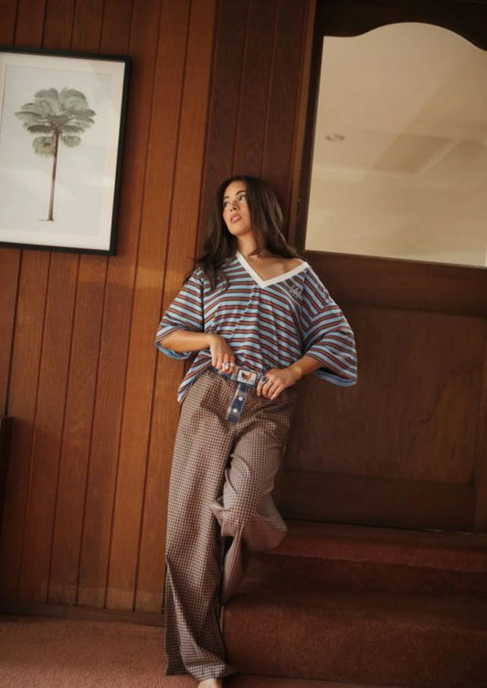 Cocky Plaid Box Pant