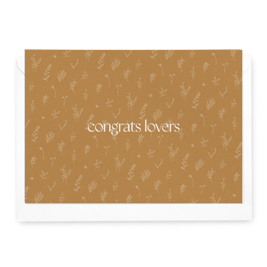 Congrats Lovers Card