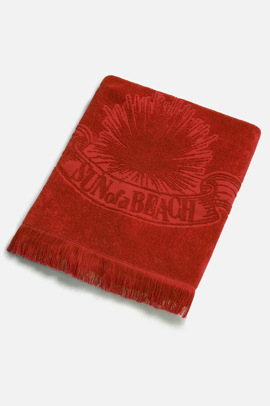 Monochrome Beach Towel ~ Coppertone