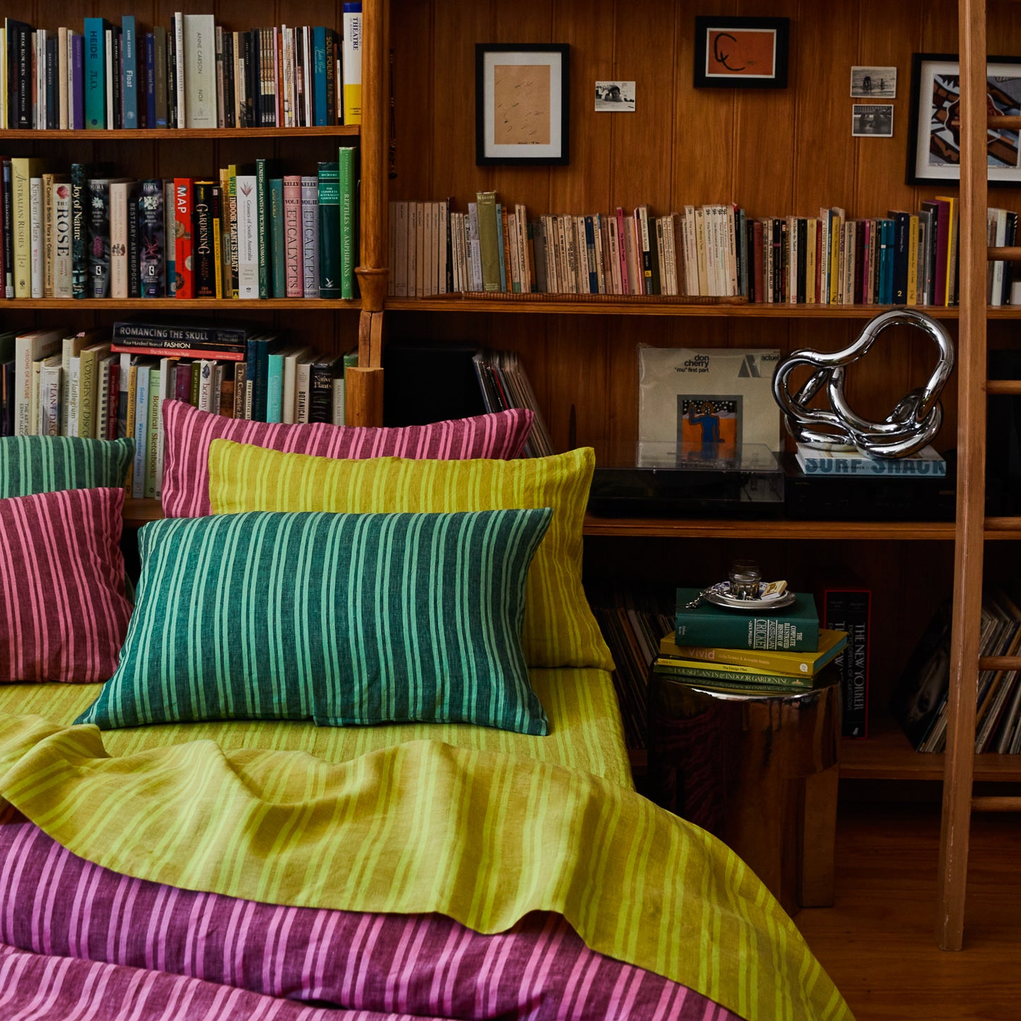 Nadine Linen Pillowcase Set - Forest