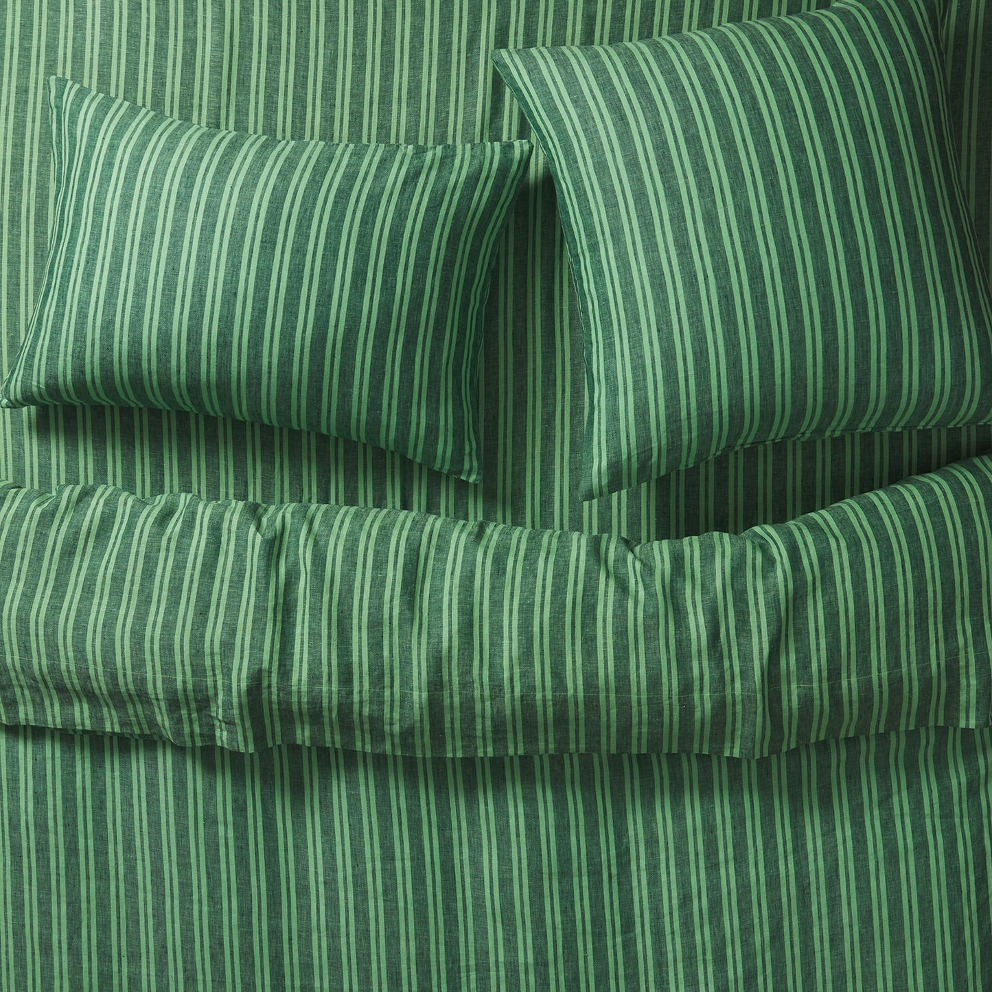 Nadine Linen Pillowcase Set - Forest