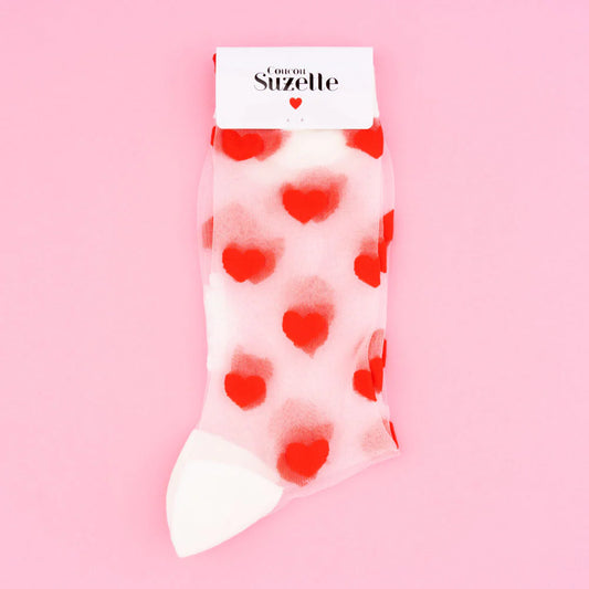 Heart Sheer Socks