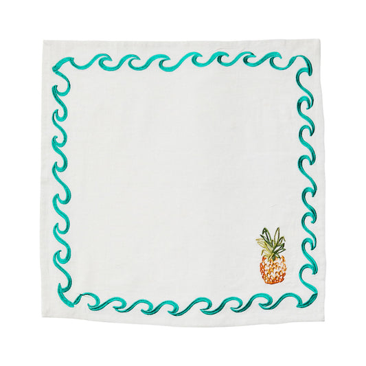 Mixed Surf Embroidered Napkins Set of 6