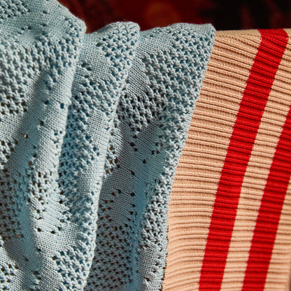 Tabitha Baby Blanket - Calcite Blue