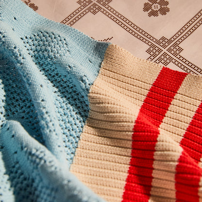 Tabitha Baby Blanket - Calcite Blue