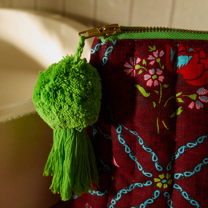 Norali Quilted Cosmetic Bag - Sienna