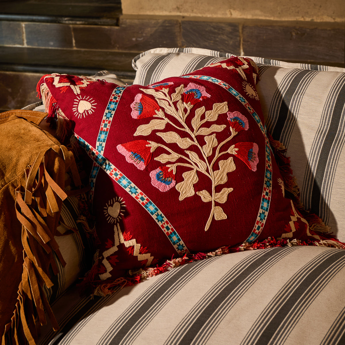 Quinn Embroidered Cushion