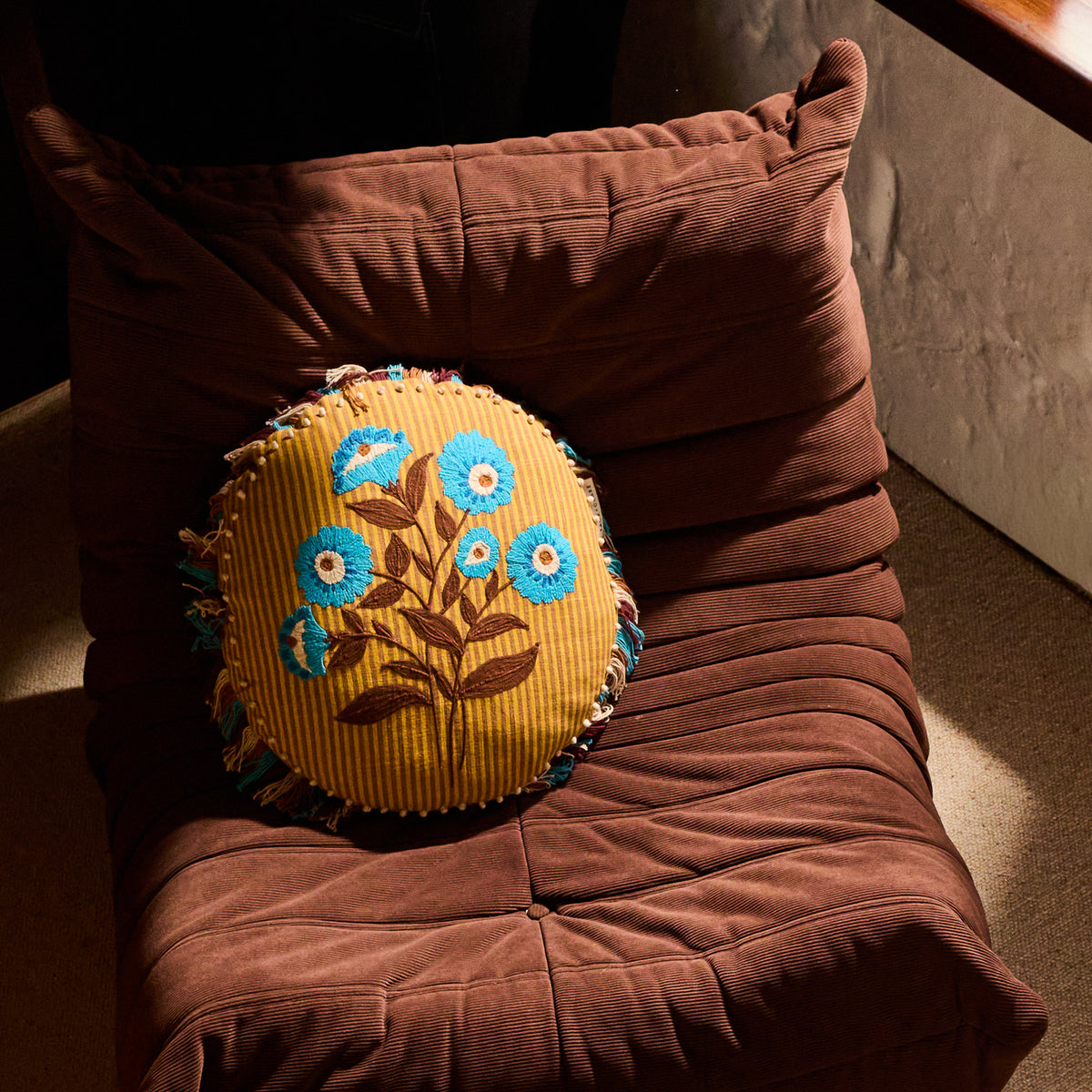 Layla Embroidered Cushion