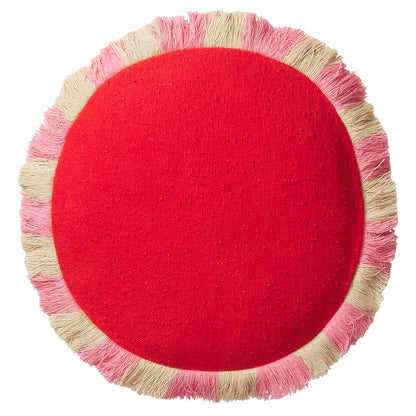 Reese Round Cushion - Poppy