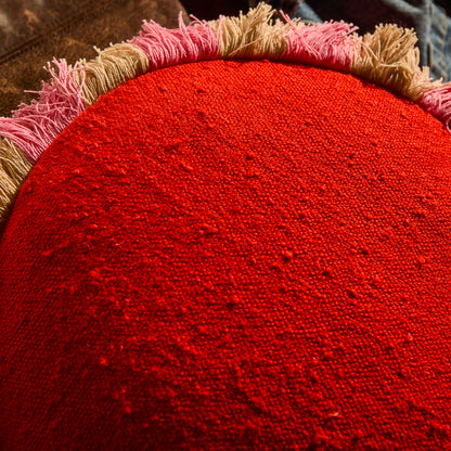Reese Round Cushion - Poppy