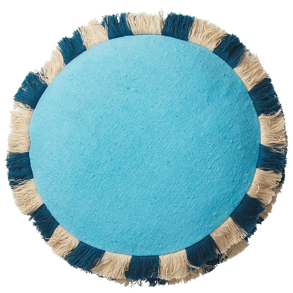 Reese Round Cushion - Turquoise