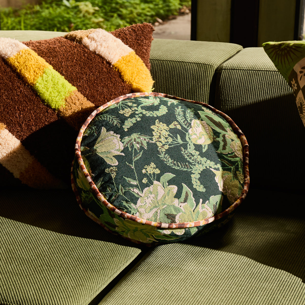 Sierra Round Jacquard Cushion