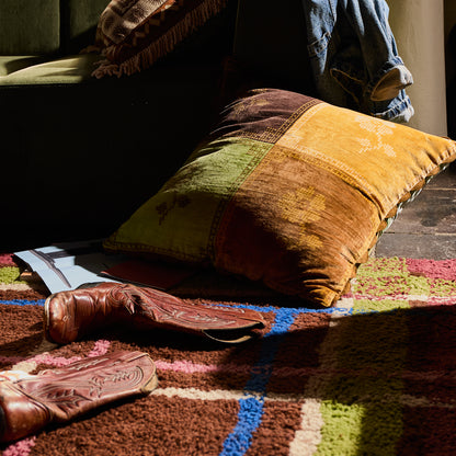Bonny Reversible Velvet Cushion - Tigers Eye