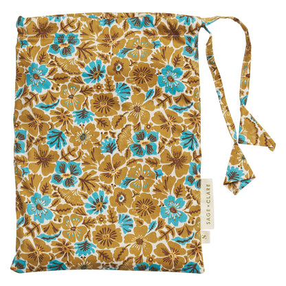 Magnolia Cotton Sheets Turquoise ~ Flat Sheet