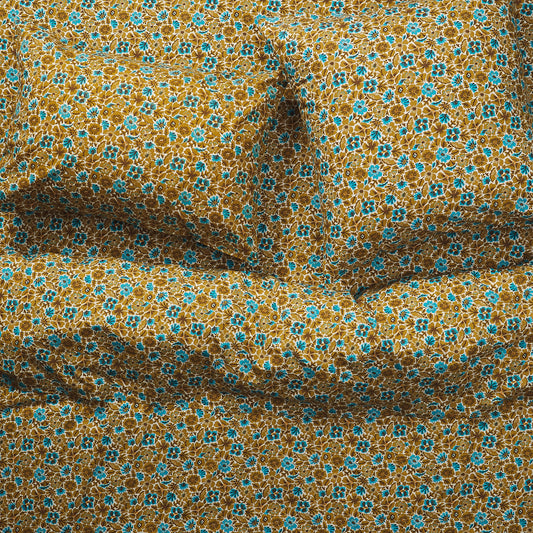 Magnolia Cotton Sheets Turquoise ~ Flat Sheet