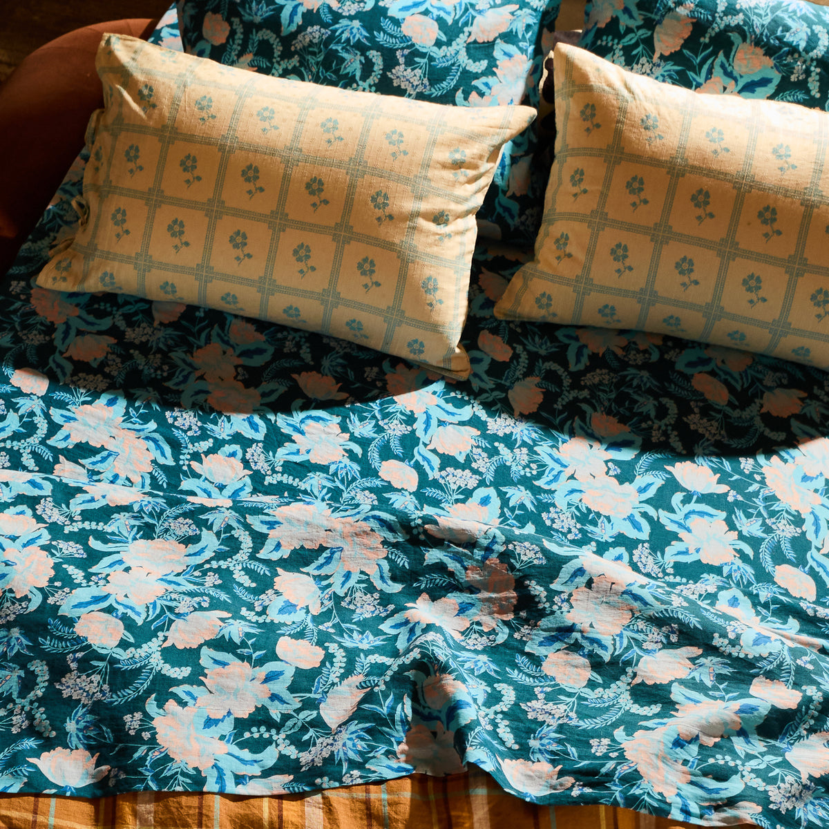 Sierra Linen Sheets Sodalite ~ Fitted Sheet