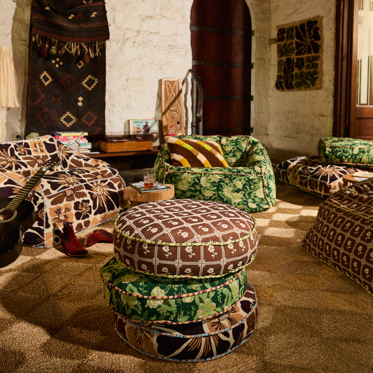 Bonny Jacquard Round Floor Cushion
