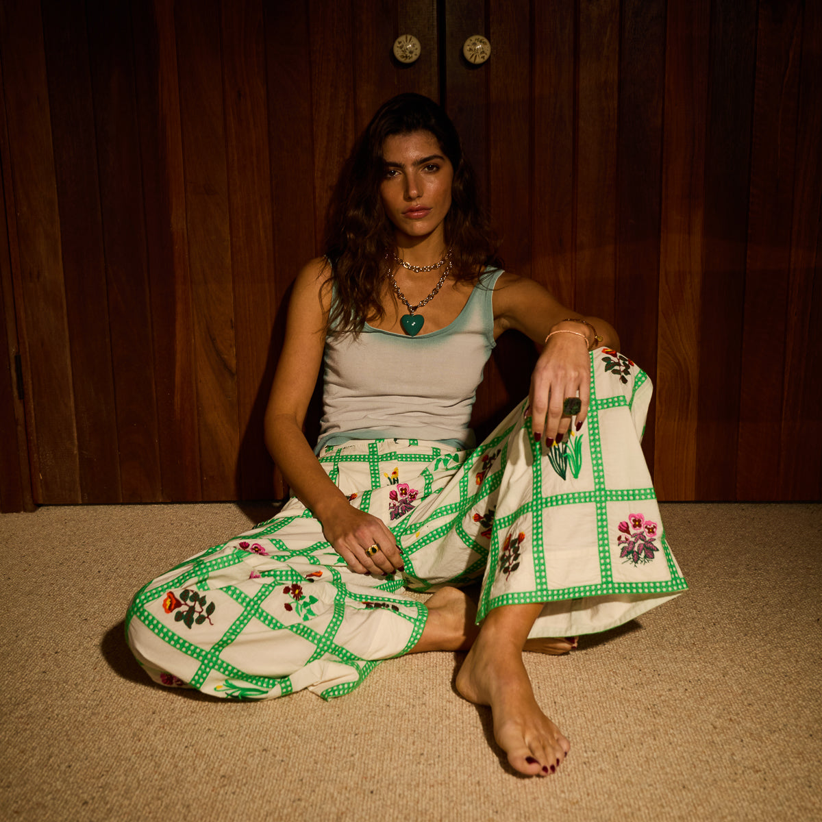 Florina Wide Leg Pant - Porcelain