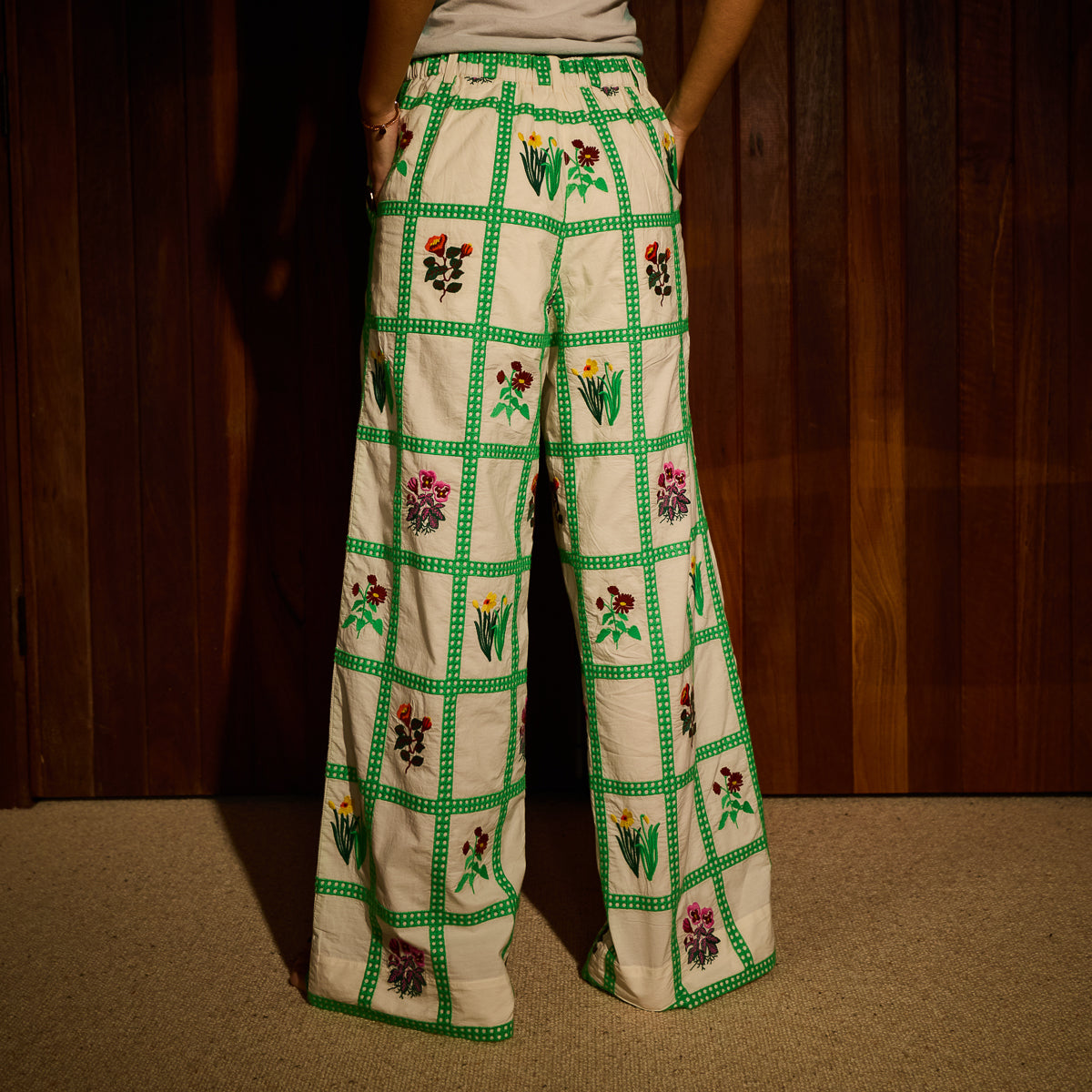Florina Wide Leg Pant - Porcelain