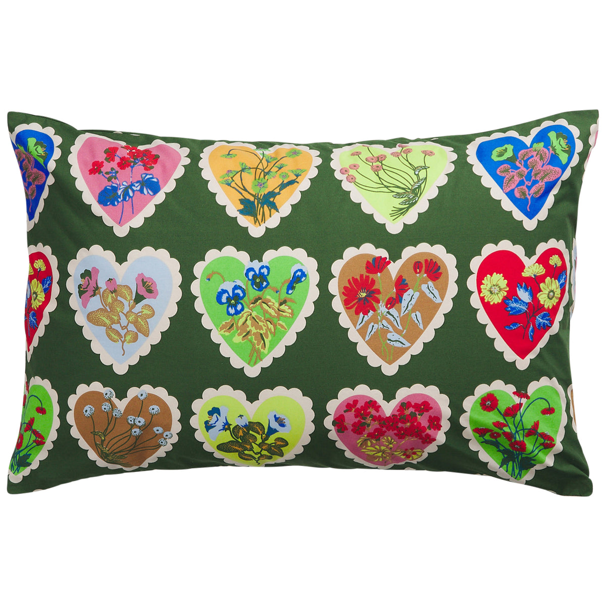 Loretta Cotton Pillowcase Set - Hunter Green