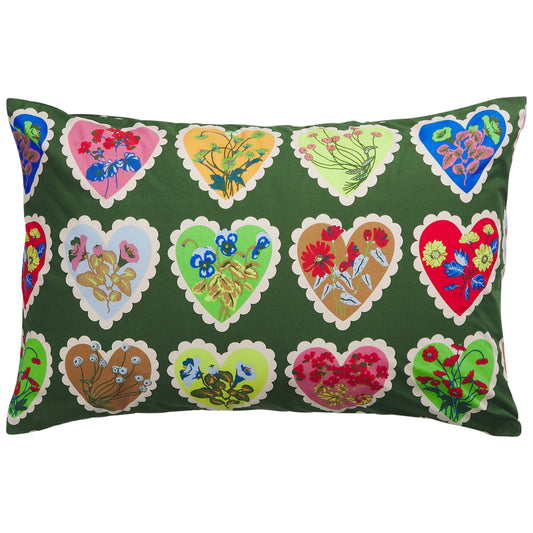 Loretta Cotton Pillowcase Set - Hunter Green