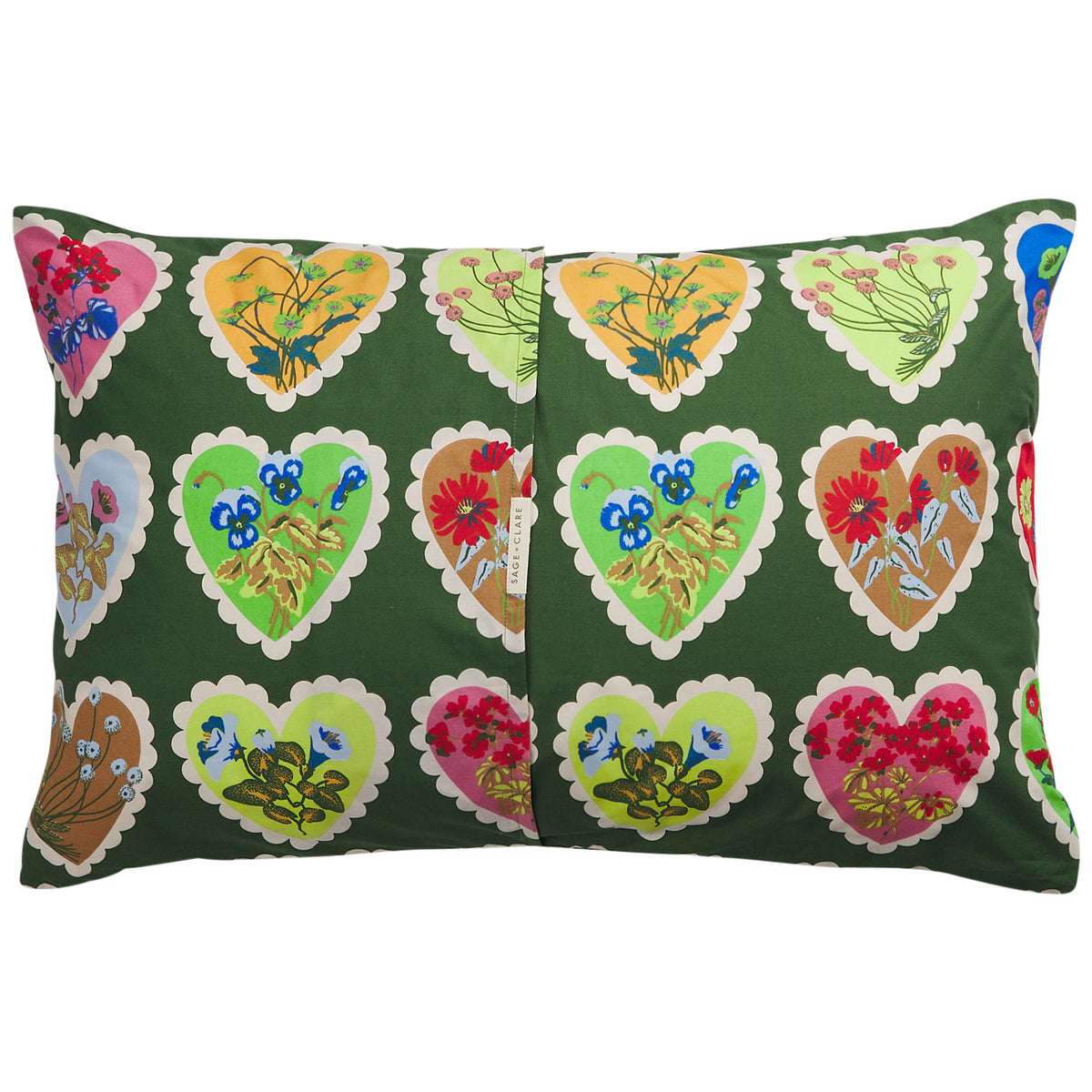 Loretta Cotton Pillowcase Set - Hunter Green
