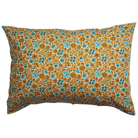 Magnolia Cotton Pillowcase Set - Turquoise