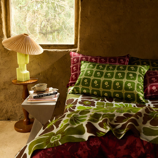 Bonny Silk Pillowcase - Hunter Green