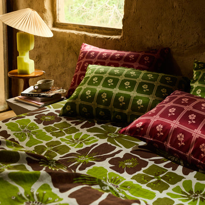 Bonny Silk Pillowcase - Hunter Green