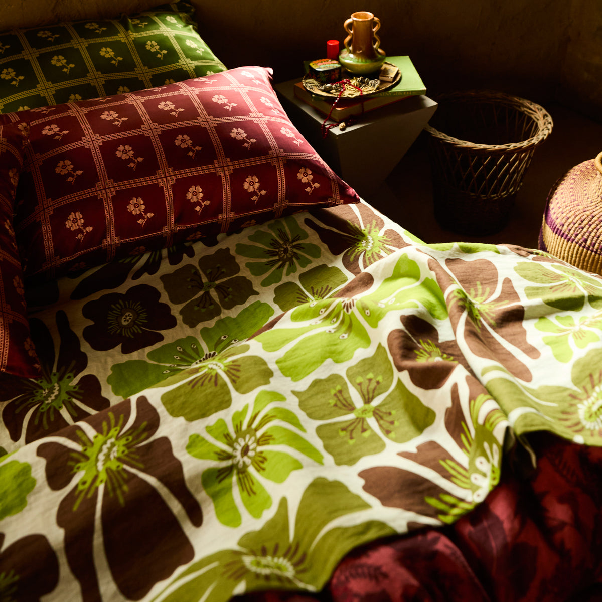 Bonny Silk Pillowcase - Burnt Cherry